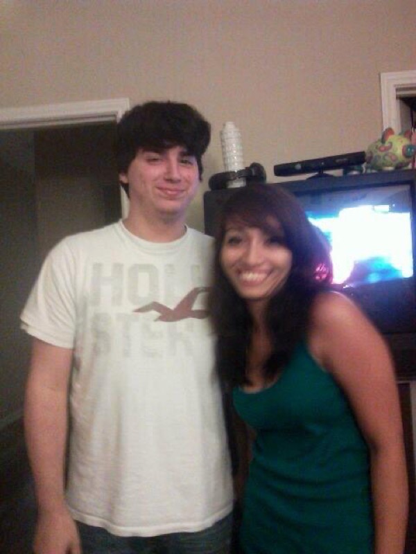 Nick and Andie's first photo together, 2012
