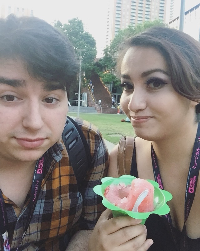 Nick and Andie at an anime convention, 2017